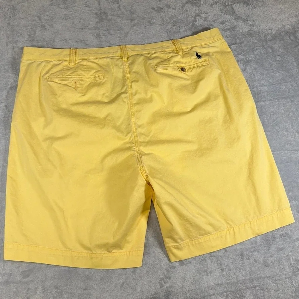 Y2K Vintage Polo Ralph Lauren Classic Fit Chino Shorts | Pastel Yellow | Size 44
